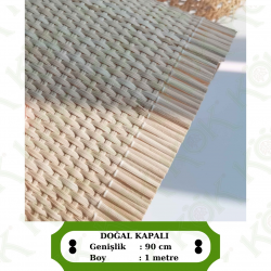 Oval Kapalı Örgü Hasır Esmer 3*3 Mm - 90 Cm