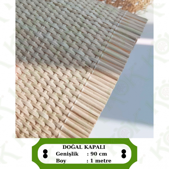 Oval Kapalı Örgü Hasır Esmer 3*3 Mm - 90 Cm