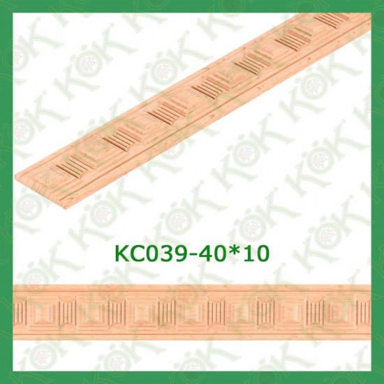 KC039-40*10 Oymalı Kayın Çıta