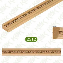 2512 Ayous Çiçek Desen Çerçeve Profili