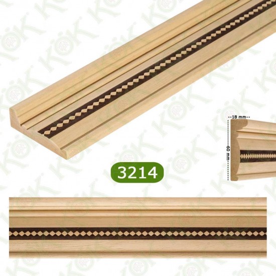 3214 Ayous Baklava Desen İnce Işık Bandı