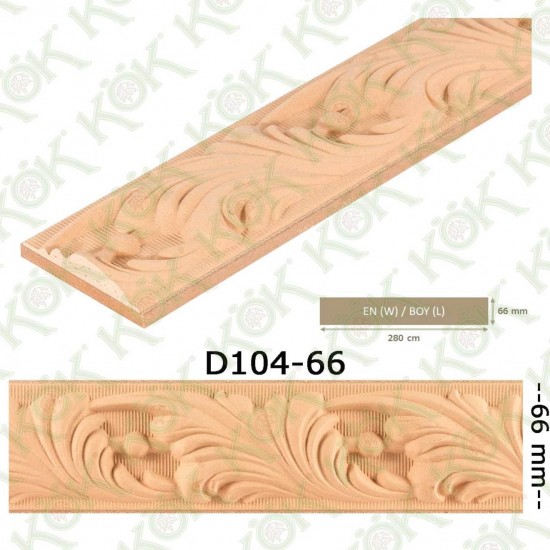 D 104 Mdf Üzeri Macun İşlemeli Çıta