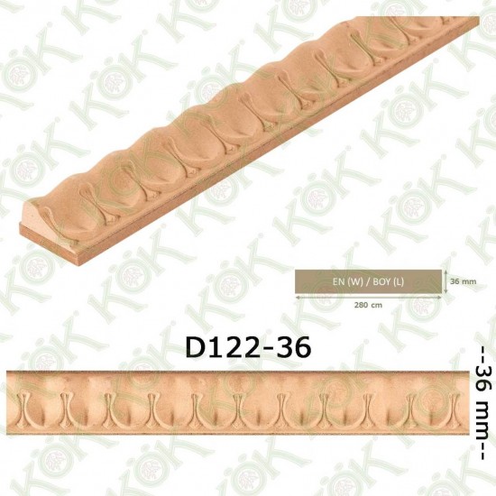 D 122 Mdf Üzeri Macun İşlemeli Çıta