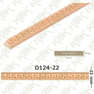 D 124 Mdf Üzeri Macun İşlemeli Çıta