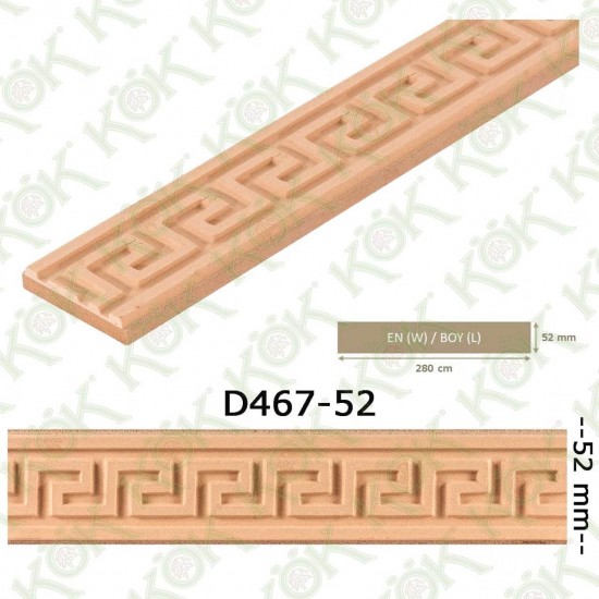 D 467 Mdf Üzeri Macun İşlemeli Çıta