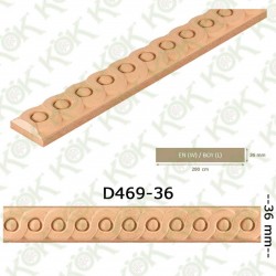 D 469 Mdf Üzeri Macun İşlemeli Çıta