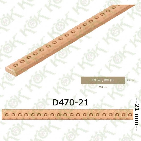 D 470 Mdf Üzeri Macun İşlemeli Çıta