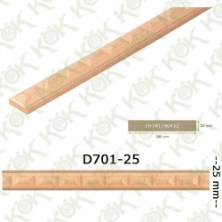 D 701 Mdf Üzeri Macun İşlemeli Çıta