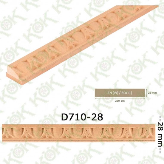 D 710 Mdf Üzeri Macun İşlemeli Çıta