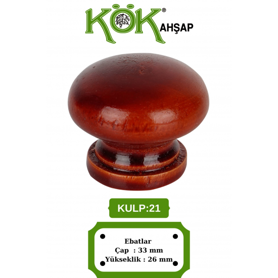 KULP-21 Ahşap Kulp