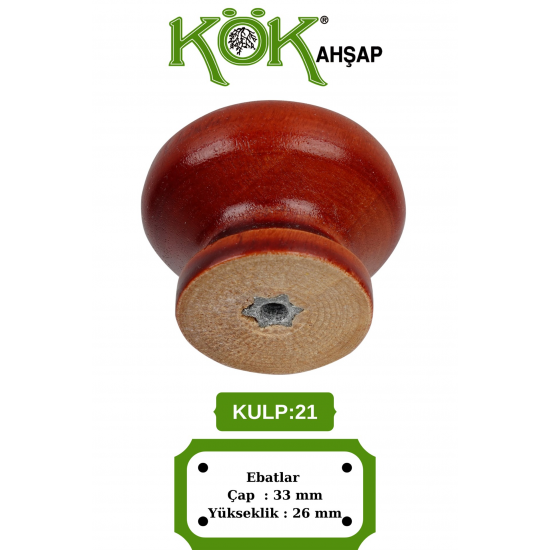 KULP-21 Ahşap Kulp