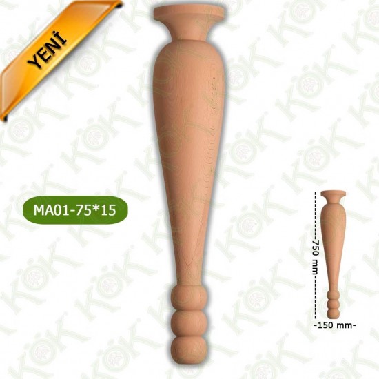 MA01-75-15 Ahşap Torna Masa Ayağı