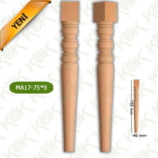MA17-75-9 Ahşap Torna Masa Ayağı