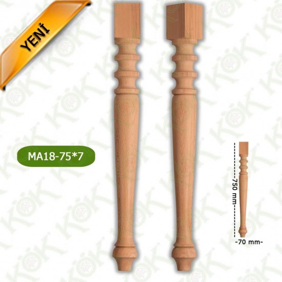 MA18-75-7 Ahşap Torna Masa Ayağı