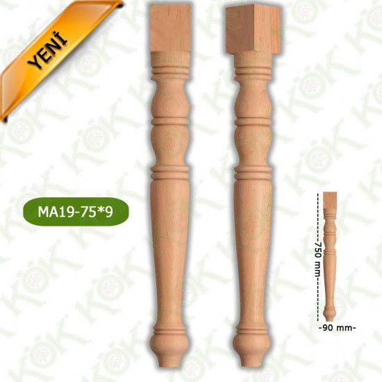 MA19-75-9 Ahşap Torna Masa Ayağı