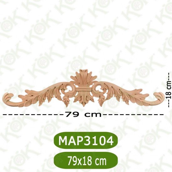 MAP-3104-79*18*1,4 Ahşap Oyma Aplik