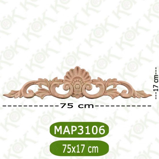 MAP-3106-75*17*1,4 Ahşap Oyma Aplik