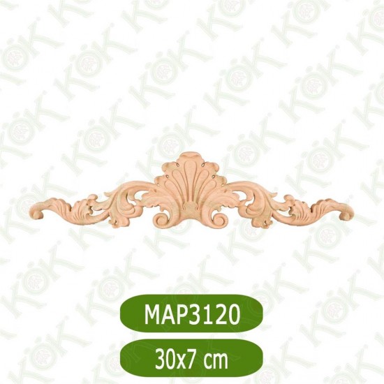 MAP-3120-30*7*0,8 Ahşap Oyma Aplik