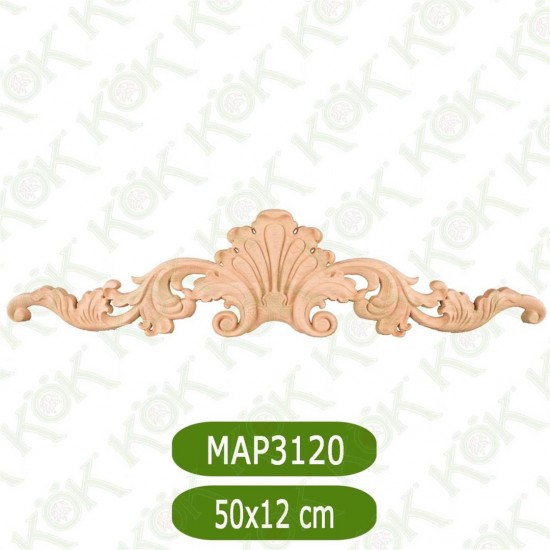 MAP-3120-50*12*1 Ahşap Oyma Aplik