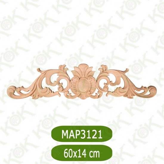MAP-3121-60*14*1,2 Ahşap Oyma Aplik