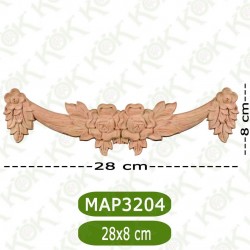 MAP-3204-28*8*1,2 Ahşap Oyma Aplik