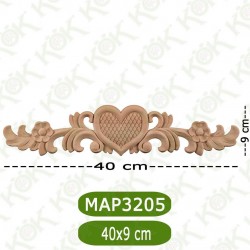 MAP-3205-40*9*1 Ahşap Oyma Aplik