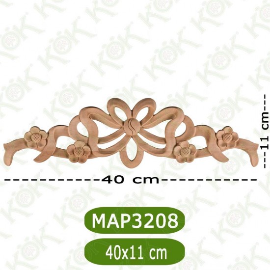 MAP-3208-40*11*1 Ahşap Oyma Aplik