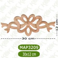 MAP-3209-30*12*1 Ahşap Oyma Aplik
