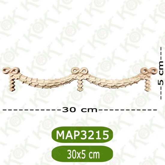 MAP-3215-30*5*0,8 Ahşap Oyma Aplik