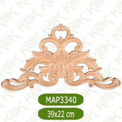 MAP-3340-39*22*1 Ahşap Oyma Aplik