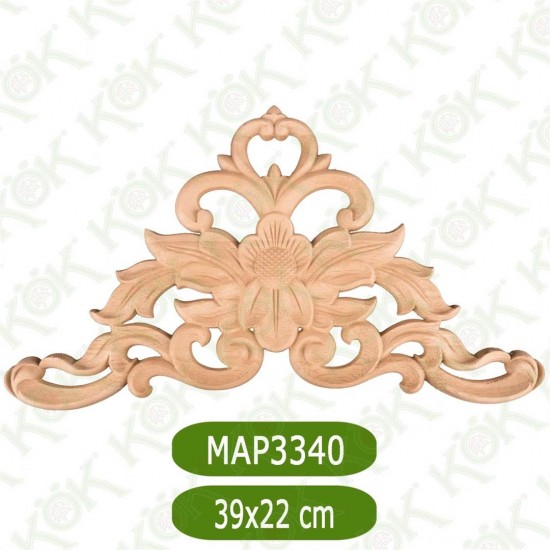 MAP-3340-39*22*1 Ahşap Oyma Aplik