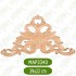 MAP-3340-39*22*1 Ahşap Oyma Aplik