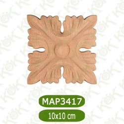 MAP-3417-10*10*1,2 Ahşap Oyma Aplik