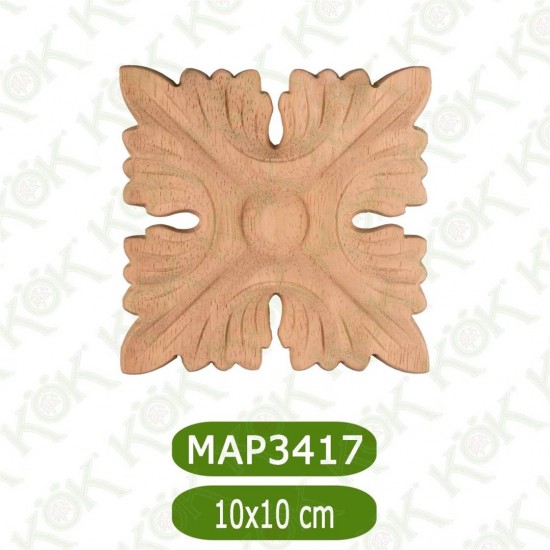 MAP-3417-10*10*1,2 Ahşap Oyma Aplik