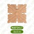 MAP-3417-10*10*1,2 Ahşap Oyma Aplik