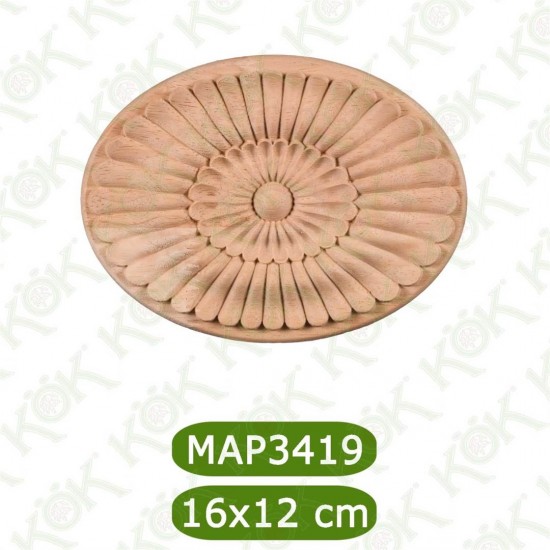 MAP-3419-16*12*1,2 Ahşap Oyma Aplik