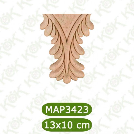 MAP-3423-13*10*1 Ahşap Oyma Aplik