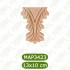 MAP-3423-13*10*1 Ahşap Oyma Aplik