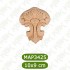 MAP-3425-10*9*1,2 Ahşap Oyma Aplik
