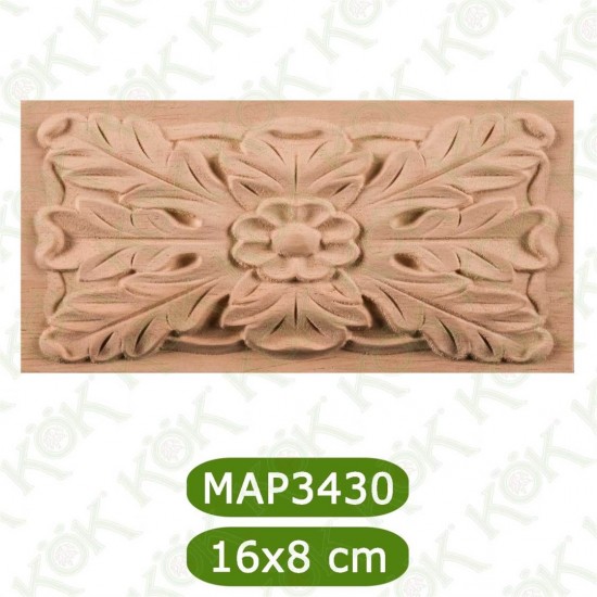 MAP-3430-16*8*1,2 Ahşap Oyma Aplik