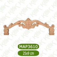 MAP-3610-25*9*1 Ahşap Oyma Aplik