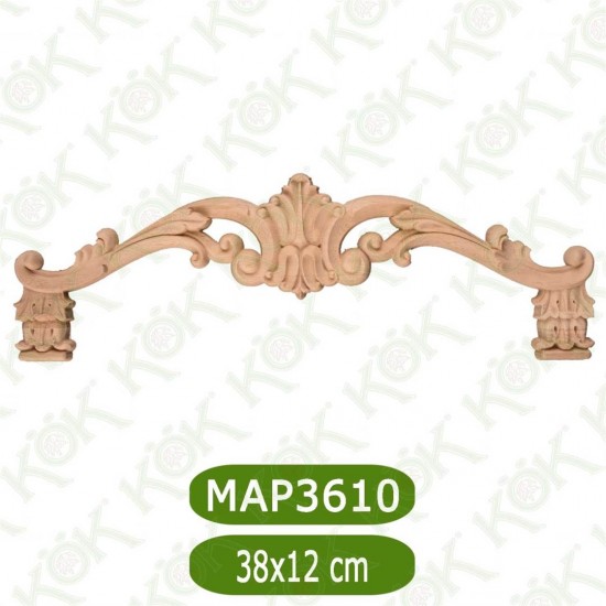 MAP-3610-38*12*1 Ahşap Oyma Aplik