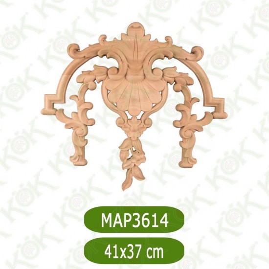 MAP-3614-41*37 Ahşap Oyma Aplik