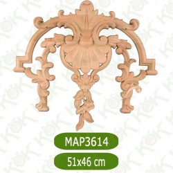 MAP-3614-51*46 Ahşap Oyma Aplik