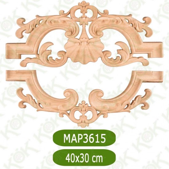 MAP-3615-40*30 Ahşap Oyma Aplik