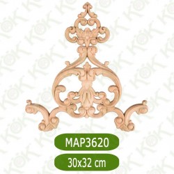 MAP-3620-32*30*1,4 Ahşap Oyma Aplik