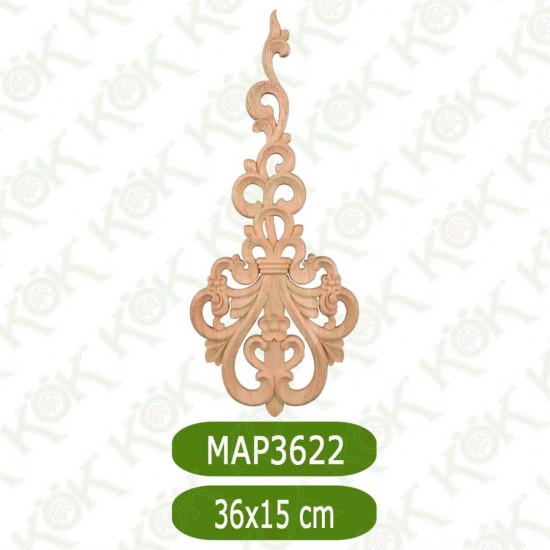 MAP-3622-36*15*0,8 Ahşap Oyma Aplik