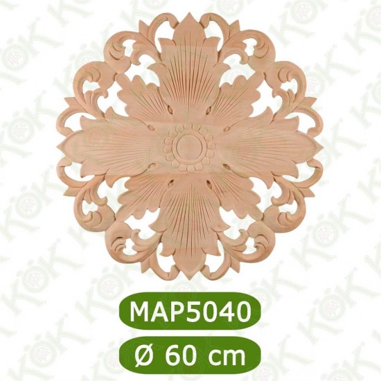 MAP-5040-60*60*1,7 Ahşap Tavan Göbeği