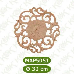 MAP-5051-30*30*1,4 Ahşap Tavan Göbeği