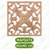 MAP-5070-40*40*1,4 Ahşap Tavan Göbeği